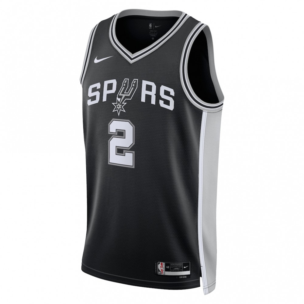 Dylan Harper San Antonio Spurs Unisex 2025 NBA Draft First Round Pick Swingman Jersey - Icon Edition - Black-Pro Kit Vault | Brand New 26/27 Sports Jerseys